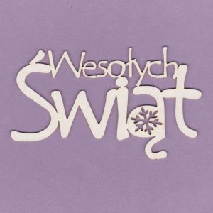 Tekturka Crafty Moly Napis G4 - Wesołych Świąt duży